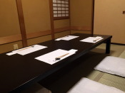 ふすまで仕切り、個室になっております